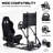 Anman Racing Simulator Cockpit Stand with Seat & TV Stand Fits Thrustmaster Logitech G923 G29 XBox, Not Include Steering wheel & Wheels & Pedals and Shifter Handbrake