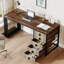 Bureau d'ordinateur réversible avec cabinet Shyli