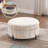 31.5"W Upholstered Round Ottoman With Reversible Lid, Velvet Storage Stool, Channel Tufted Pumpkin-Shape Footstool For Living Room, Bedroom And Office-367716852