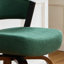 Tabouret de bar pivotant en bois cintré Mid-Century moderne-157508224-157508227
