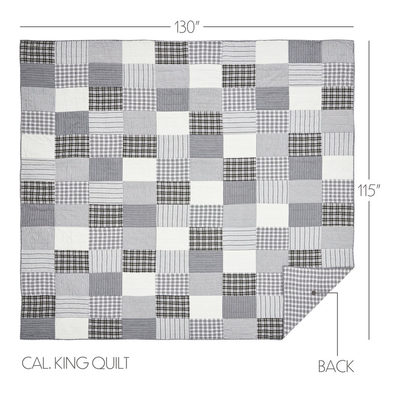 Sawyer Mill Farmhouse / Country Cotton Twill Quilt, California King Quilt