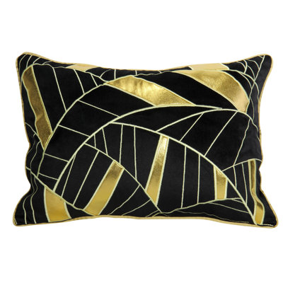 Housse de coussin lombaire velours brodé Veale
