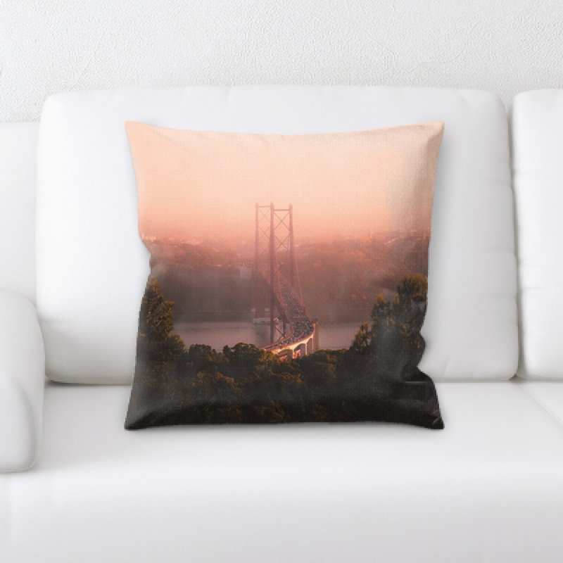 Microsuede Reversible Throw Pillow