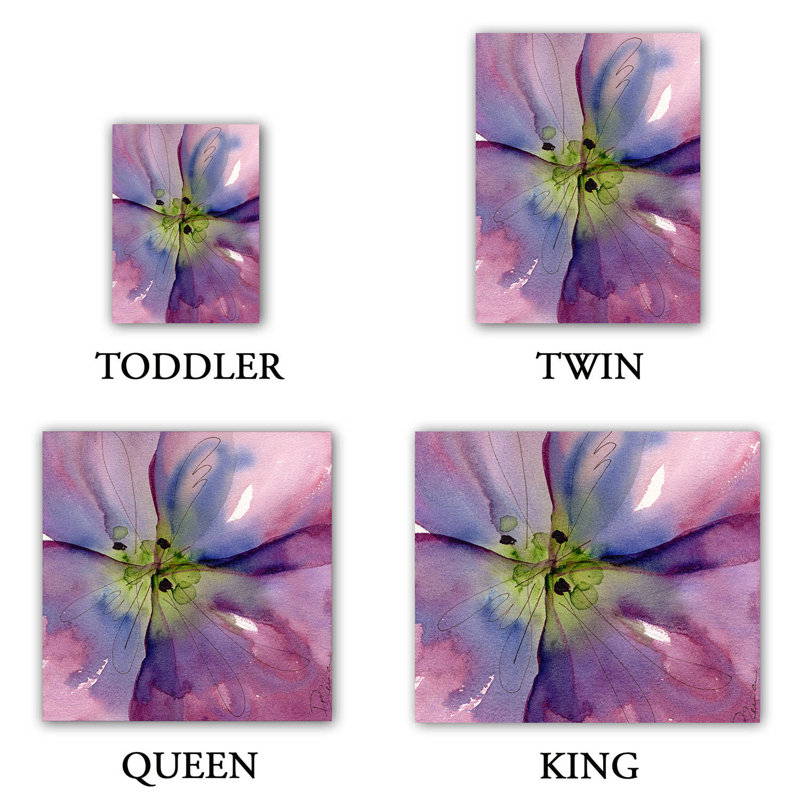  Housses de couette en microfibre Dawn Derman Pansy II, Grand