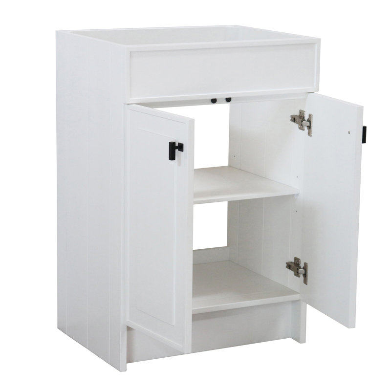 Base de meuble-lavabo simple SmartFold de 23 po seulement en blanc