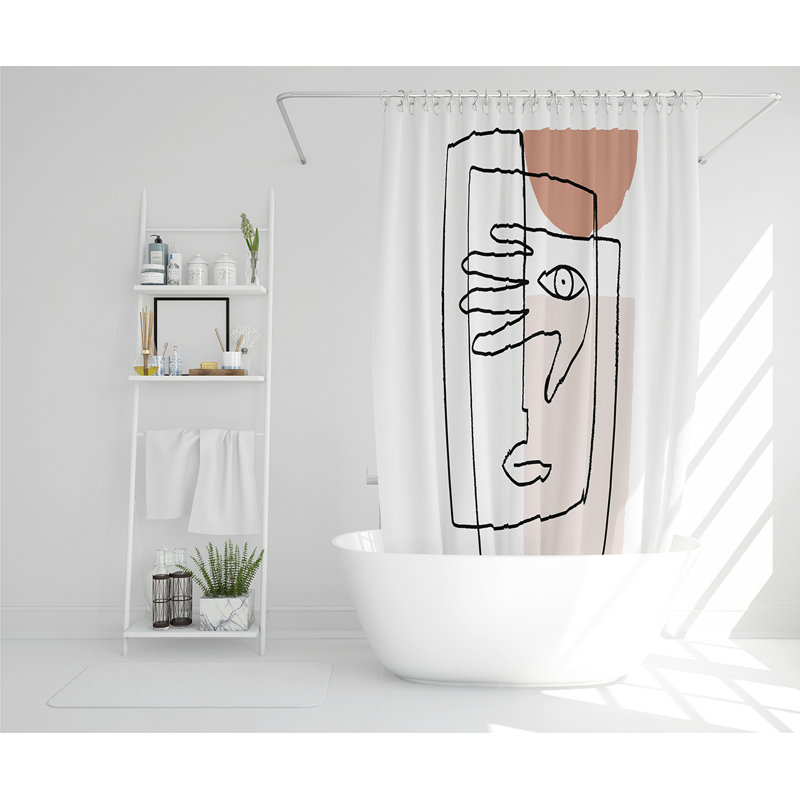 Elixabeth 13 Piece Polyester Shower Curtain Set