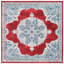Tapis oriental rouge / ivoire Barcus-887745719