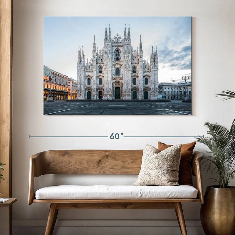 Adella, cathédrale historique de Milan, H 34 po x l 51 po