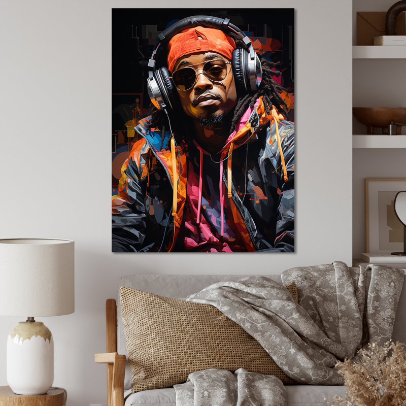 Xzavia Music Hiphop Fusion Bold I, H 32 po x l 24 po x P 1 po, Toile tendue