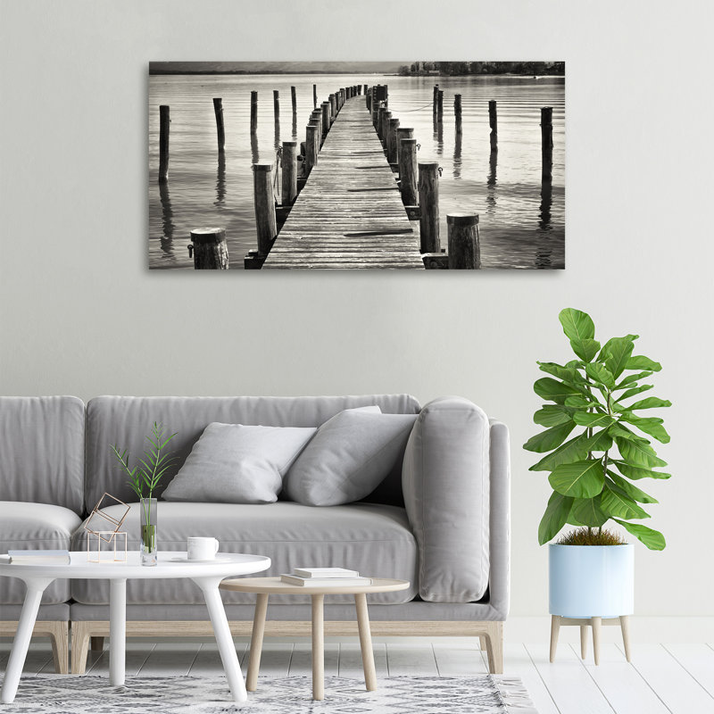 Wooden Pier - Wrapped Canvas Print