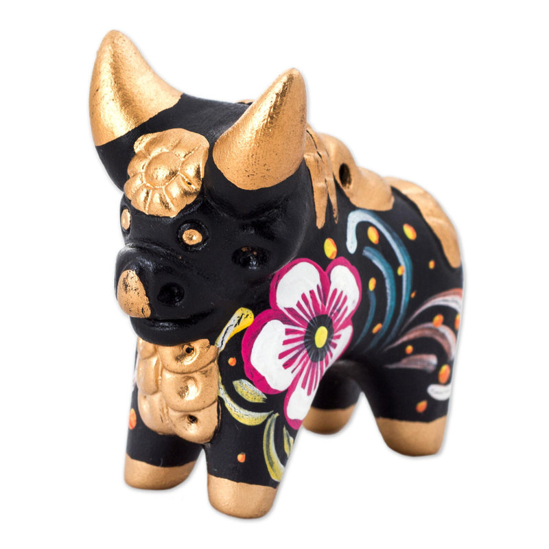 Figurine en céramique Hakeem, Noir