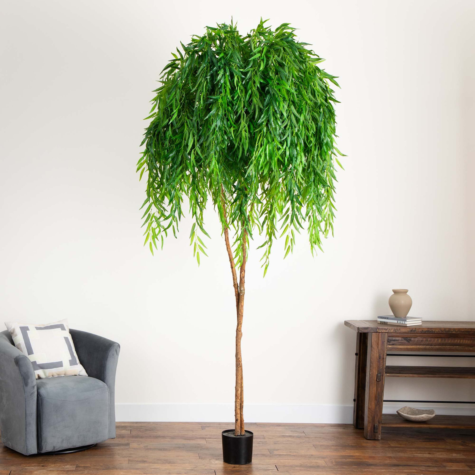 Willow Tree in Nursery Pot, 108" H x 42" W x 42" D