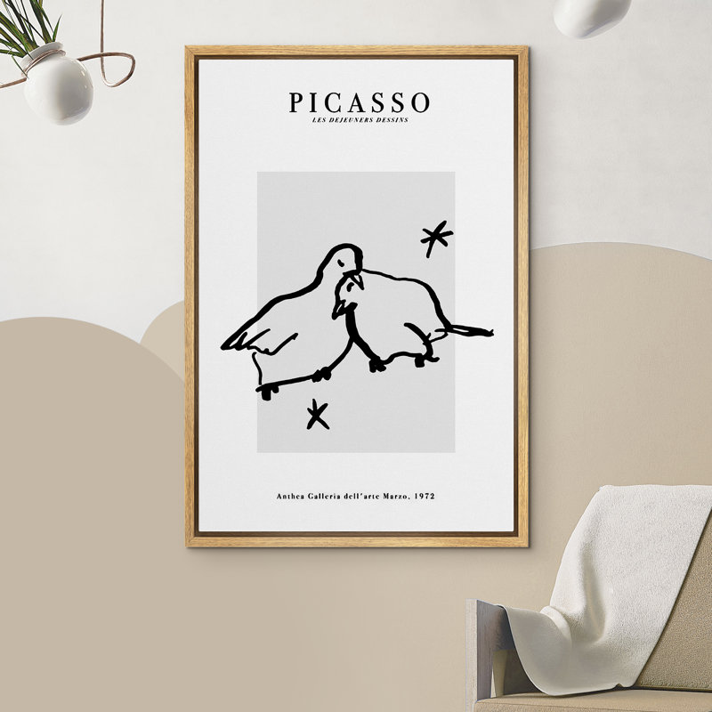 "Pablo Picasso", reproduction d'art encadrée sur toile par Pablo Picasso