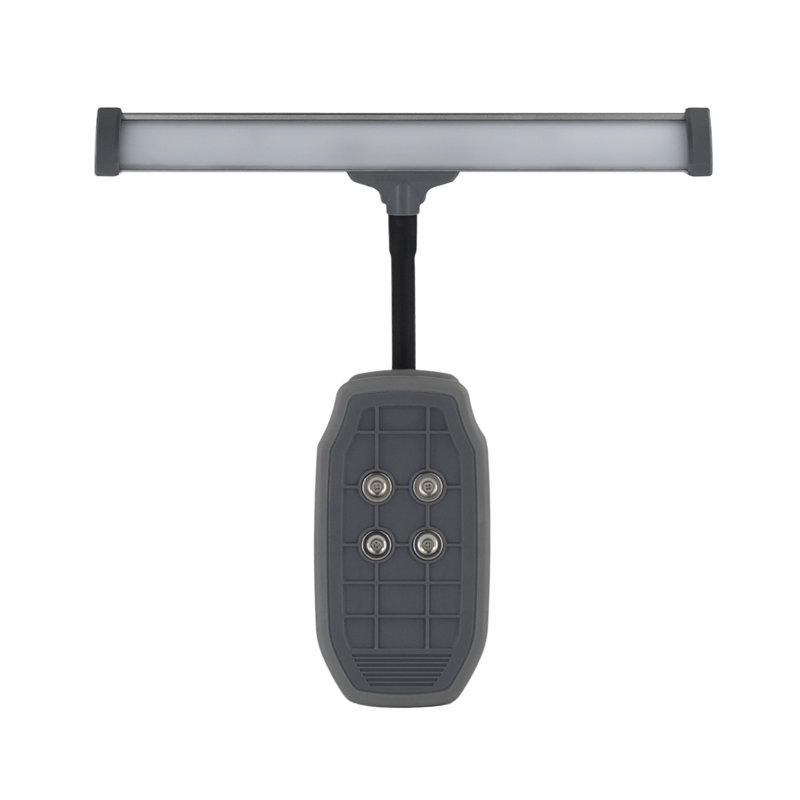 Gray Battery Operated LED Clamp Grill Light