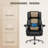 Heavy Duty Office Chair 400 lbs Capacity, Big and Tall Executive Chair with 3D Kneading Massage, Ergonomic High Back Desk Chair, Adjustable 4D Armrests