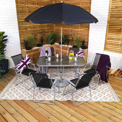 Chaddy 6 - Person Patio Dining Set