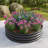 2PCS 47.24*11.4" Tall Round Raised Garedn Bed,Metal Raised Beds For Vegetables, Outdoor Garden Raised Planter Box, Backyard Patio Planter Raised Beds For Flowers, Herbs, Fruits Black-1088818846-1088818840-1088818842