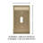 Candler 1-Gang Toggle Light Switch Wall Plate-262288767
