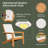 Hodgkins Teak Wood Outdoor Adirondack Chair