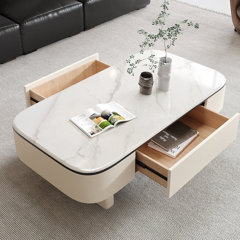 Table basse de style italien, Blanc