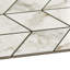 Carreau de mosaïque en porcelaine à motif de chevrons en porcelaine 3 po x 6 po