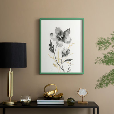 Elegant Silhouette I Framed Print - Solid Wood