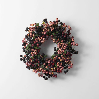 Thanksgiving Faux Berry Silk Wreath