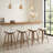 Modern Upholstered Counter Stool With Wood Frame,Counter Height Bar Stool For Kitchen Island,Coffee Bar (Set Of 4)-1077832891