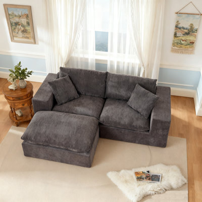 Modern Chenille Cloud Sectional Sofa