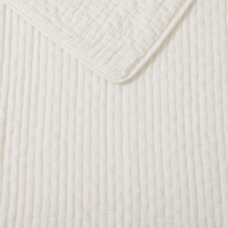Tommy Bahama Ventura Beige Cotton Reversible Quilt, King Quilt