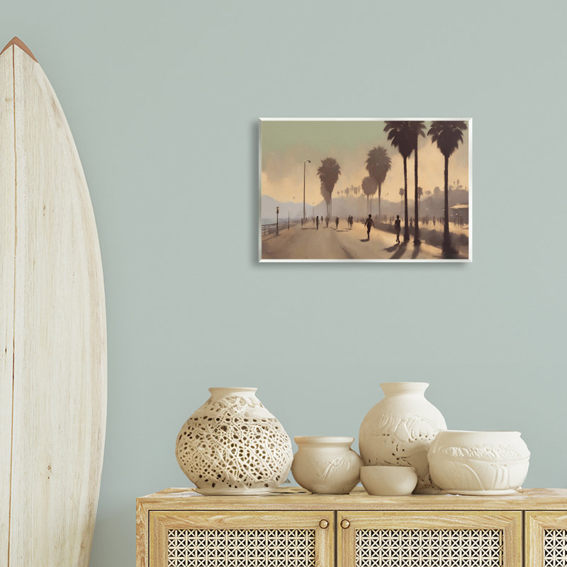«Sunset Skater on Boardwalk» par Noah Bay, H 13 po x l 19 po