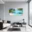 Paysage et nature, plage tropicale, palmiers, eau claire, quai, bateau, soleil, ciel-1727360254