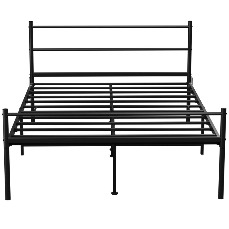 Mahim Metal Bed, Black, Double (4'6)