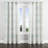 Abstract Room Darkening Curtains - Ivory Borbon Grommet Curtain - 1 Panel-810160109-810160111