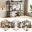 Zebedee Metal Loft Bed with Desk and Shelves, Space - Saving Multifunctional Bed Frame