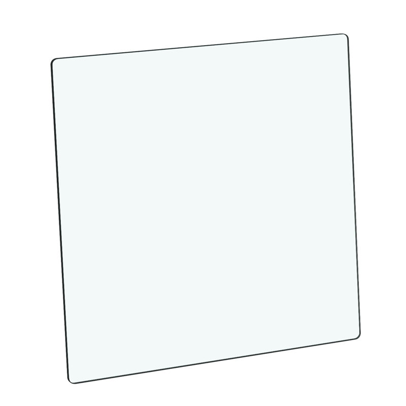 Plateau de table en verre trempé de 0,23 po / 0,31 po d'épaisseur pour table de salle à manger, table basse ou remplacement de bureau
