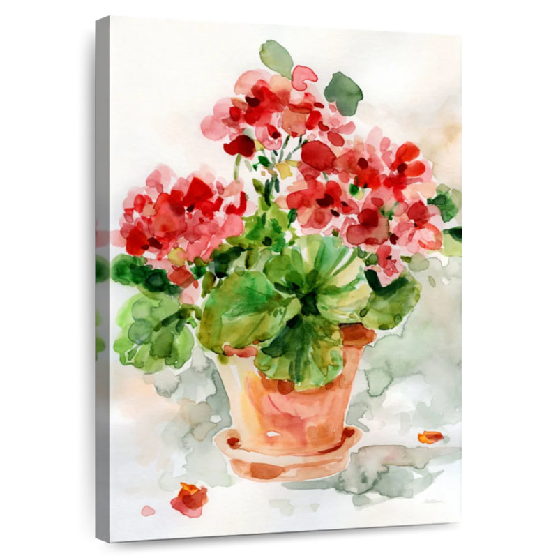Harnek Summer Geranium I, 51" H x 34" W