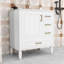 Meuble-lavabo simple autoportant en bois Genett avec grand rangement et lavabo en céramique-1382930058