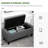 Versatile Linen Ottoman With Spacious Storage And Plush Seating For Living Room