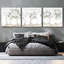 «White Simplicity» par Cindy Jacobs, ensemble d'art mural en verre acrylique, 3 pièces-101671455