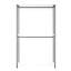 Walk-in Closet 47 "- Cadre en métal avec revêtement thermolaqué, installation de rangement très profonde, fabrication d'eau et de chaleur, teinture, cadre blanc à une tablette, rangement et tableau de classement Scratch E0