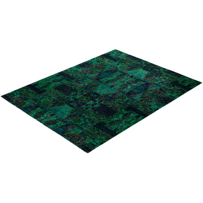 Tapis moderne et contemporain en laine noué à la main Burchard 9 pi 1 po x 11 pi 9 po