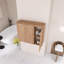 Armoire murale de salle de bain 36 po, 3 portes à fermeture douce-2061177019