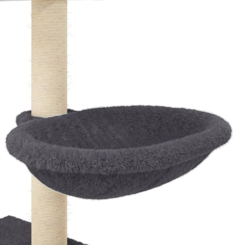 117 cm H Cat Tree / Condo, Dark Grey