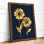 Golden Blooms Botanical - Framed Print-2047548943-2047548939