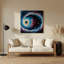 Art mural en métal mauve Space Helix-232165225