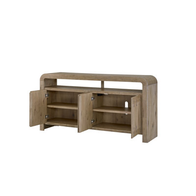 English Knotty Oak 72" Bowtie Console