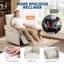 Fauteuil inclinable électrique pivotant à 270 ° avec USB, chenille, blanc chaud-1185682843