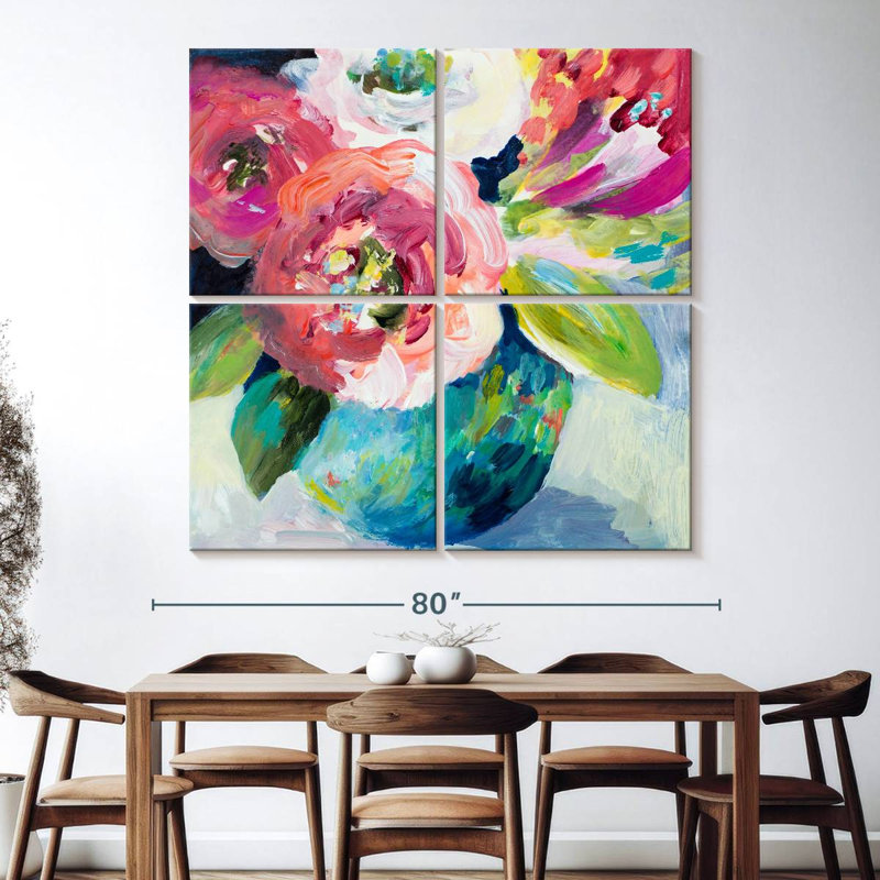 Harnek A Pop Of Spring, 74" H x 74" W