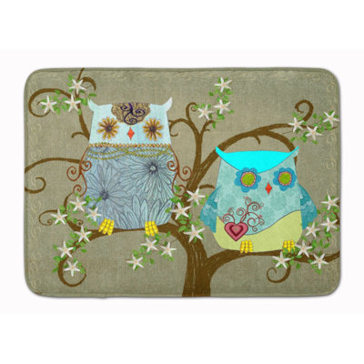 Tapis pour salle de bain ladies à mousse à mémoire hibou friendly friendly Zachary